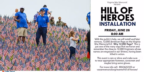 Hill of Heroes Installation