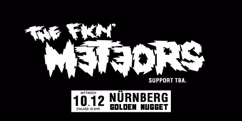THE METEORS - Live in N\u00fcrnberg - Mi.10.12.25 - Einlass 19 Uhr