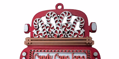 Wood Truck Ornament 