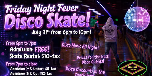 Friday Night Fever Disco Skate!