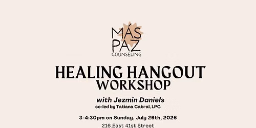90 minute Healing Hangout Poetry Workshop- led by Jezmin Daniels
