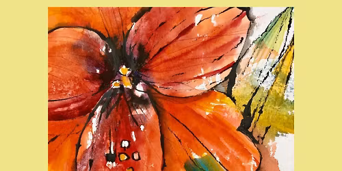 Flowers in Fluid Ink and Watercolour with Karin Christensen