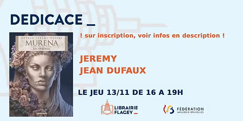 [COMPLTET] [SUR INSCRIPTION] Murena : Jeremy et Jean Dufaux en d\u00e9dicace