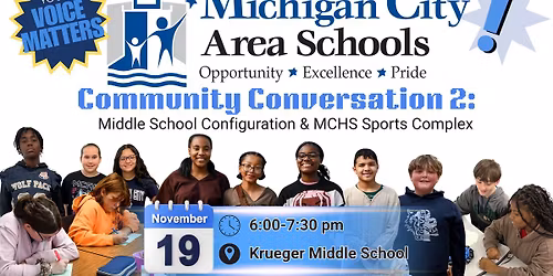 Community Conversation 2: Middle School Configuration & MCHS Sports Complex