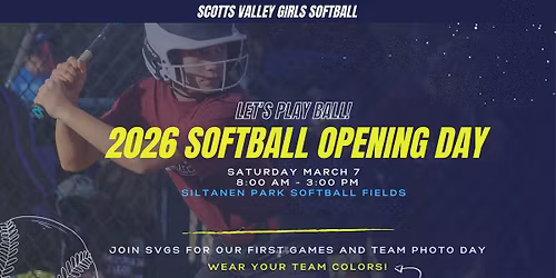 Scotts Valley Girls Softball Opening Day