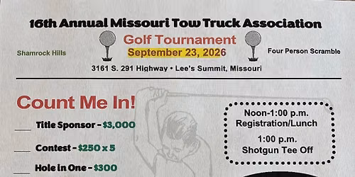 16th Annual Missouri Tow Truck Association Golf Tournament 