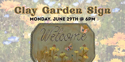 Clay Garden Sign