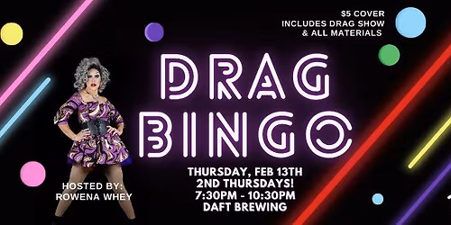 Drag Bingo at Daft Brewing