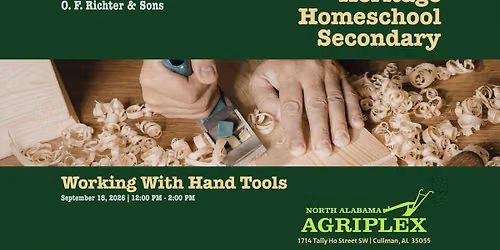 Heritage Homeschool Secondary | Woodworking with Hand Tools