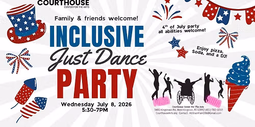 Just Dance - Inclusion Dance & Pizza Party 7\/8\/2026 WED 5:30PM