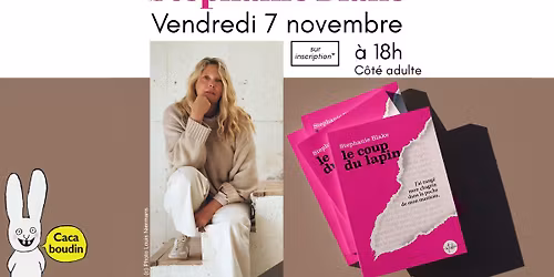 Stephanie Blake : rencontre le vendredi 7 novembre \u00e0 18h !