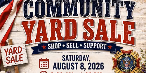 Yard Sale to support veterans!