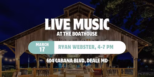 Live Music by Ryan Webster!