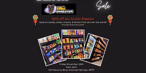 Black Friday Sale - 50% Off Exotic Snacks!!!