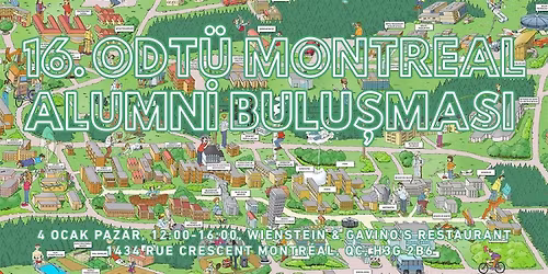 16. ODT\u00dc MONTREAL ALUMN\u0130 BULU\u015eMASI - 4 Ocak 2026, W&G Restaurant, Downtown