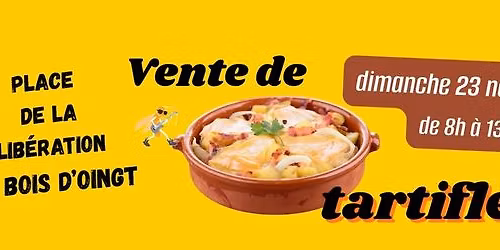 Vente de tartiflette. A r\u00e9server !