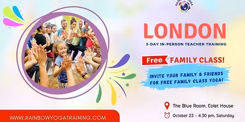 [LONDON]  FREE Family Class Online Kids Yoga Teacher Training