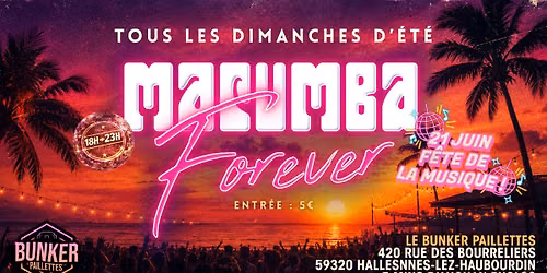 \ud83e\udea9\ud83c\udf34 LES DIMANCHES MACUMBA FOREVER \ud83c\udf34\ud83e\udea9 F\u00caTE DE LA MUSIQUE !