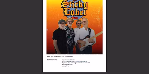 Sticky Label band p\u00e5 KoM musik & bar