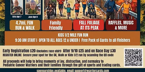 Warrior Cards Inaugural Foliage Fun Run & Walk
