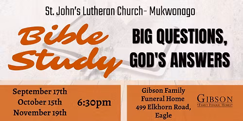 Big Questions, God's Answers - Bible Study