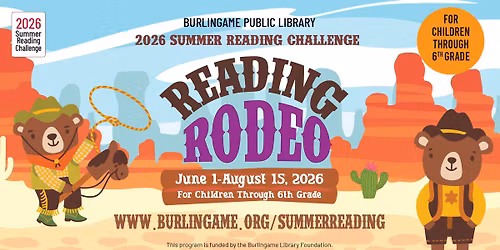 Children's Summer Reading Challenge (newborn through 6th grade)