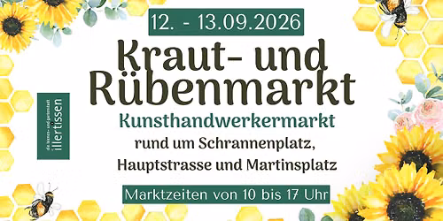 🥕 Kraut- und Rübenmarkt am 12. & 13. September 2026 🌿