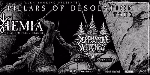 ALKHEMIA + DEPRESSIVE WITCHES \/ Black Metal \/ 3 Pillars of Desolation Tour