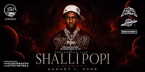 Shallipopi Performing live @ 553