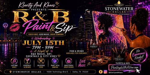 R&B Paint And Sip at Stone Water Dallas