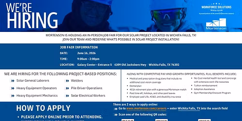 HIRING EVENT: Mortenson
