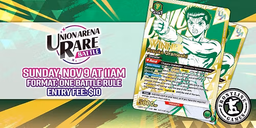  UA: Yu Yu Hakusho: Ghost Files Rare Battle | Sunday, Nov 9 at 11AM