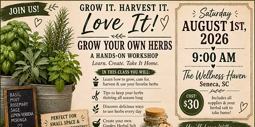 Grow Your Own Herbs: A Hands on Workshop