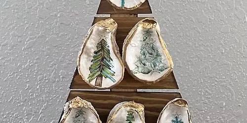 December 6th 11-2, Decoupage Oyster shell tree, with artist Kim Brown.