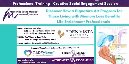 Memories in the Making Professional Training - Creative Social Engagement Session