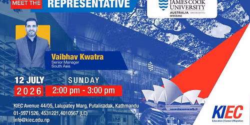 Your opportunity to connect directly with James Cook University (JCU) Brisbane is here!