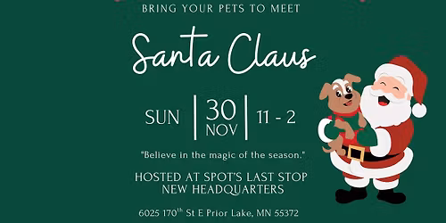 Pet Photos with Santa
