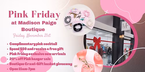 Pink Friday at Madison Paige Boutique 