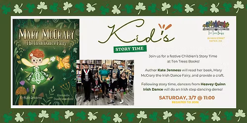 St. Patrick's Day Themed Story Time: Mary McCrary the Irish Dance Fairy
