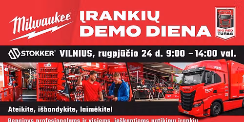 Milwaukee Big Red demo diena atkeliauja \u012f Vilni\u0173!
