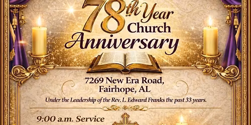 78th Year Church Anniversary