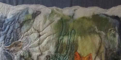 Demonstration by Daphne Currier on wet felting.