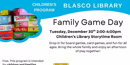 Family Game Day @Blasco