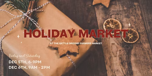 Holiday Market at the BG Farmers Market