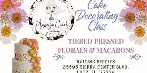 TIERED PRESSED FLORALS & MACARONS