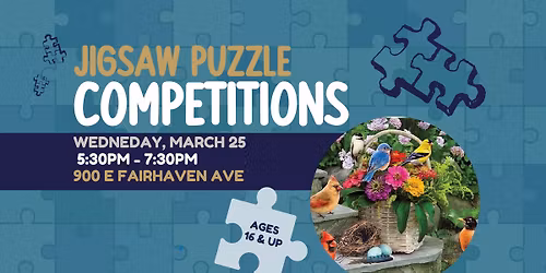 NEW DATE! Jigsaw Puzzle Competition - Birds on the Porch