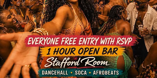 Caribbean Therapy: Free Entry with RSVP at Stafford Room