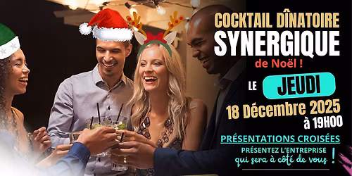 Cocktail Synergie de No\u00ebl au Medef H\u00e9rault