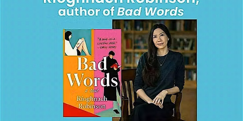 October 15 Booked Author Series with R\u00edoghnach Robinson