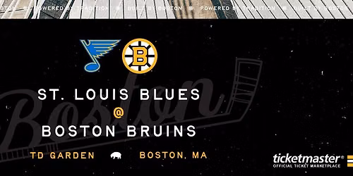 St. Louis Blues at Boston Bruins at TD Garden